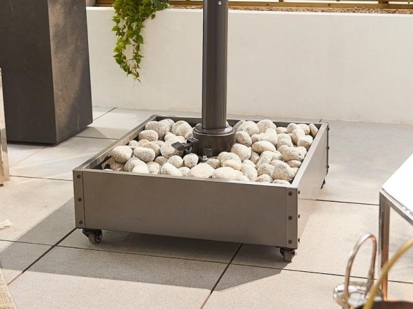 Chimes - Grey Cantilever Parasol Base Stone Filled (Stones Not Included)