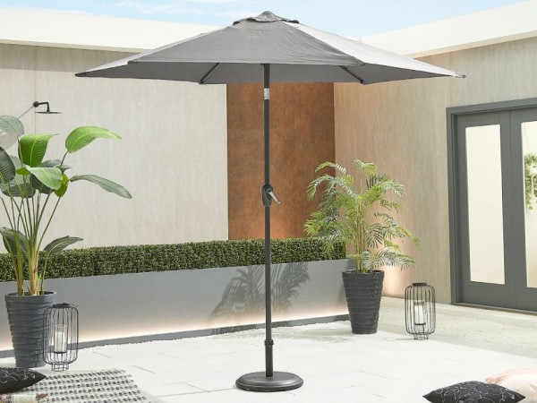 Chimes Antigua Aluminium 2.7m Round Parasol - Grey