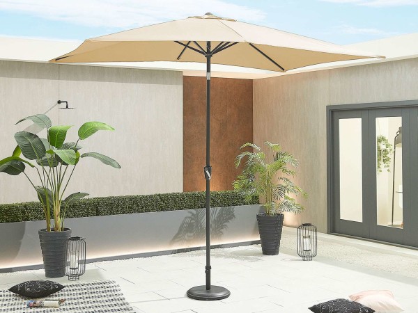 Chimes Antigua Aluminium 3m x 2m Rectangular Parasol - Beige