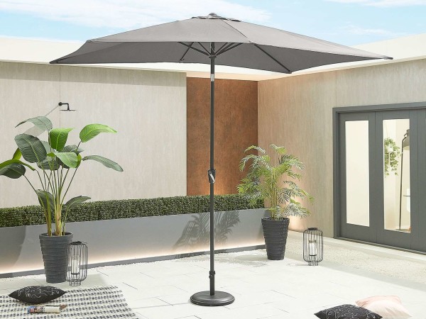 Chimes Antigua Aluminium 3m x 2m Rectangular Parasol - Grey
