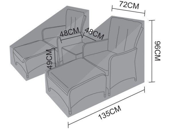 Cover Pack for New Hampshire 5pc Lounge Set