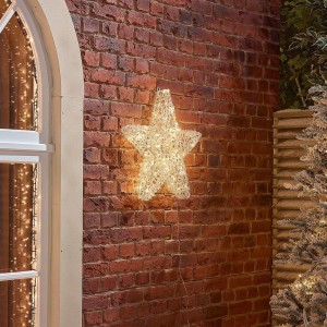 50cm Soft Acrylic Christmas Star - Warm White