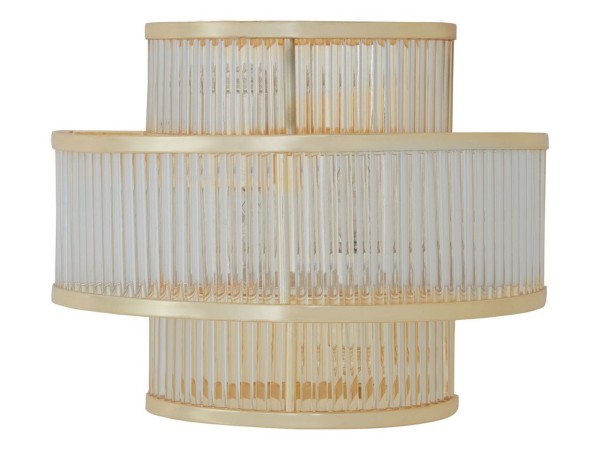 Chimes - Scarla 3 Tier Gold Finish Glass Wall Light