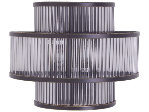 Chimes  - Scarla 3 Tier Black Finish Glass Wall Light