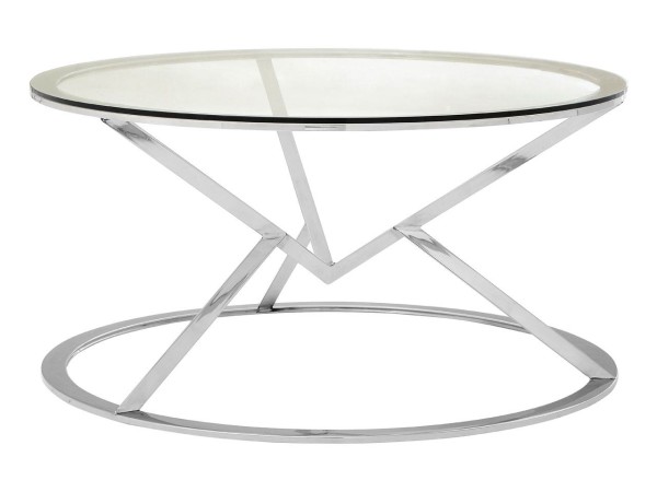 Chimes - Jubilee Corseted Round Silver Coffee Table