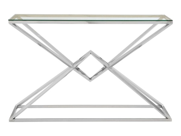 Chimes - Jubilee Corseted Silver Console Table