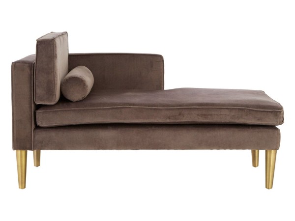 Chimes - Felicity Grey Velvet / Left Arm Chaise Longue