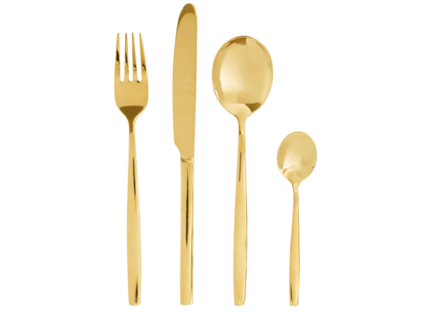 Chimes - 16pc Gold finish cutlery set