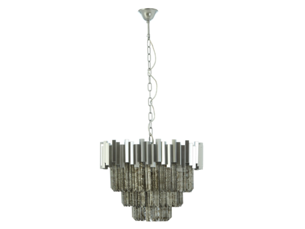 Chimes - Samara Small Nickel Painted Chandelier