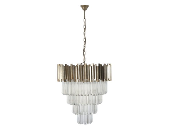 Chimes - Samara Large Silver Finish Chandelier