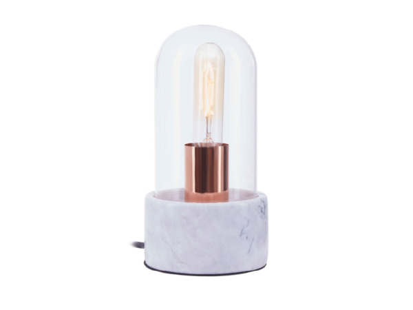 Chimes - Bell Lamp With Grey Marble Base
