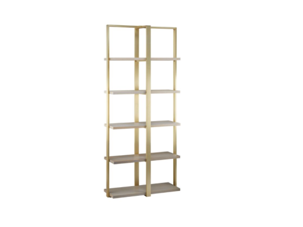 Chimes - Lorenzo Light Oak Wood Shelf Unit