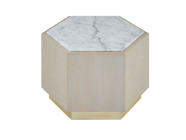 Chimes - Lorenzo large white side table