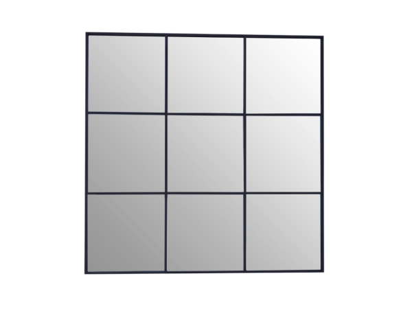 Chimes - Black 9 Squares Wall Mirror