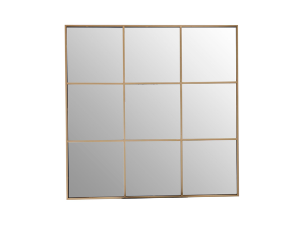 Chimes - Gold 9 Squares Wall Mirror