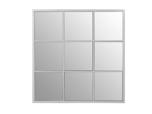 Chimes - Silver 9 Squares Wall Mirror