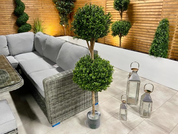 140cm BOXWOOD DOUBLE BALL TREE