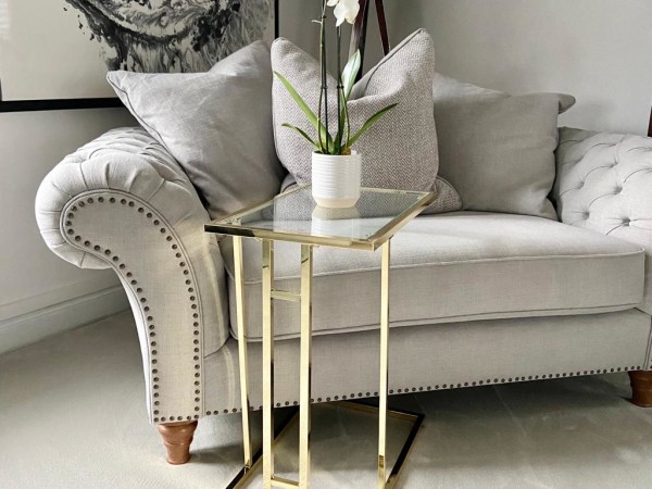 Chimes - The Addison Sofa Table Gold