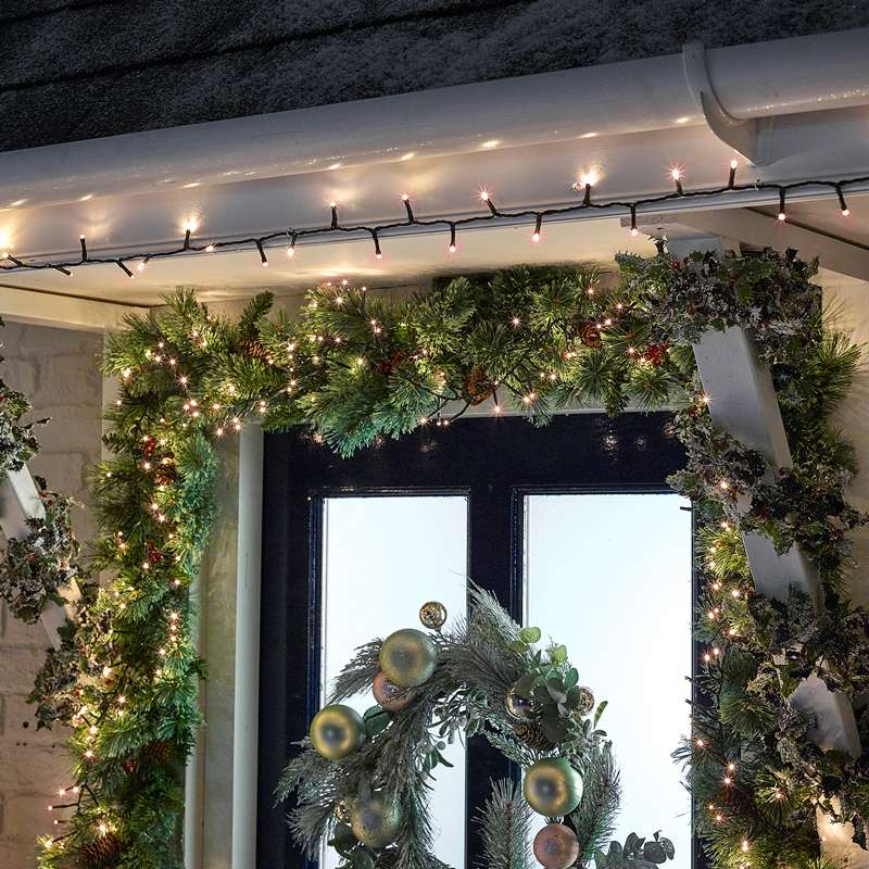String Lights with 1200 LEDs Copper Glow
