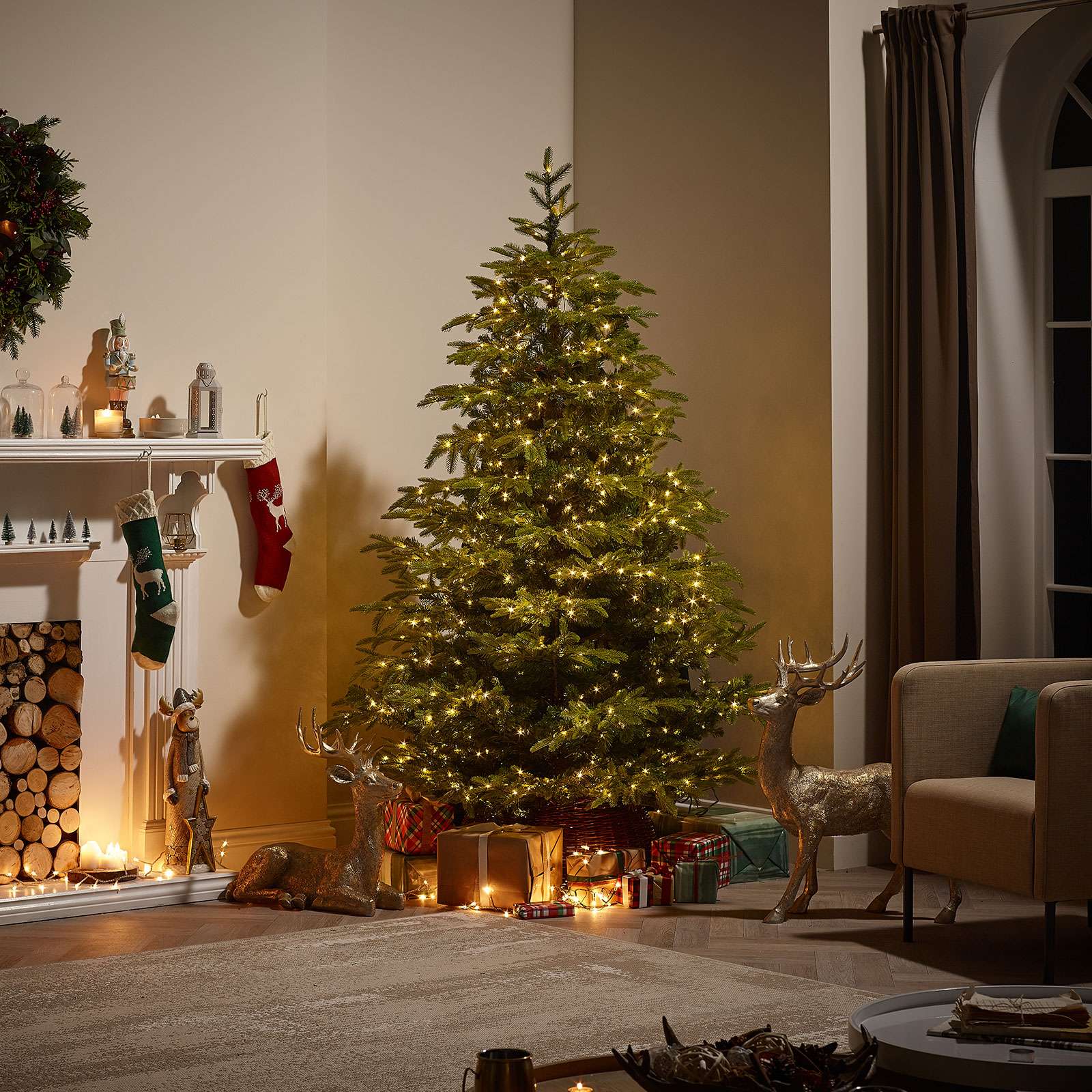 Brewer Spruce PreLit Artificial Christmas Tree 6ft