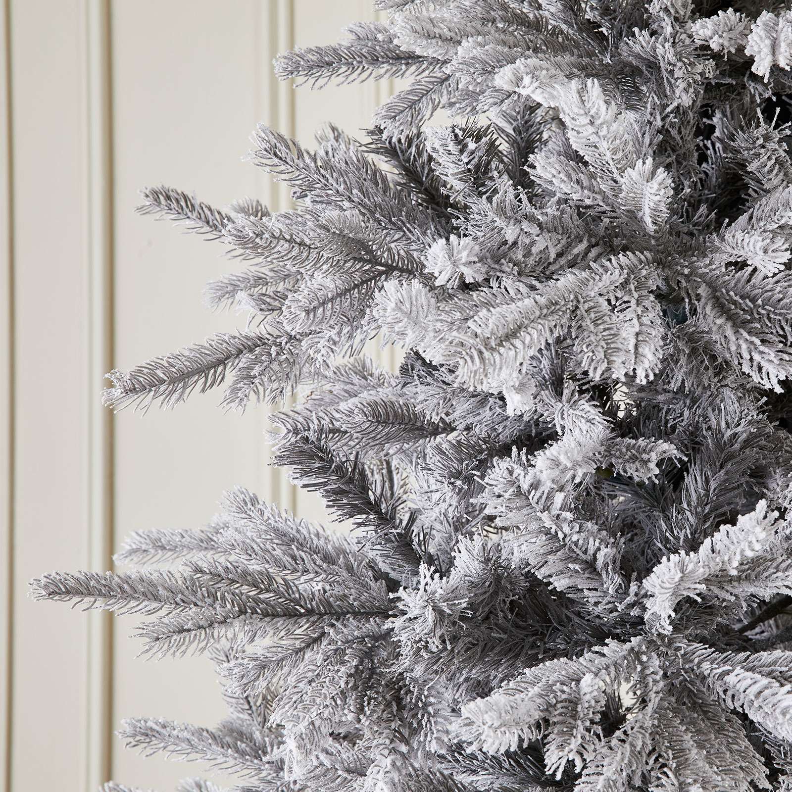 Calgary Fir Slim PreLit 7ft Artificial Christmas Tree Frosted Grey
