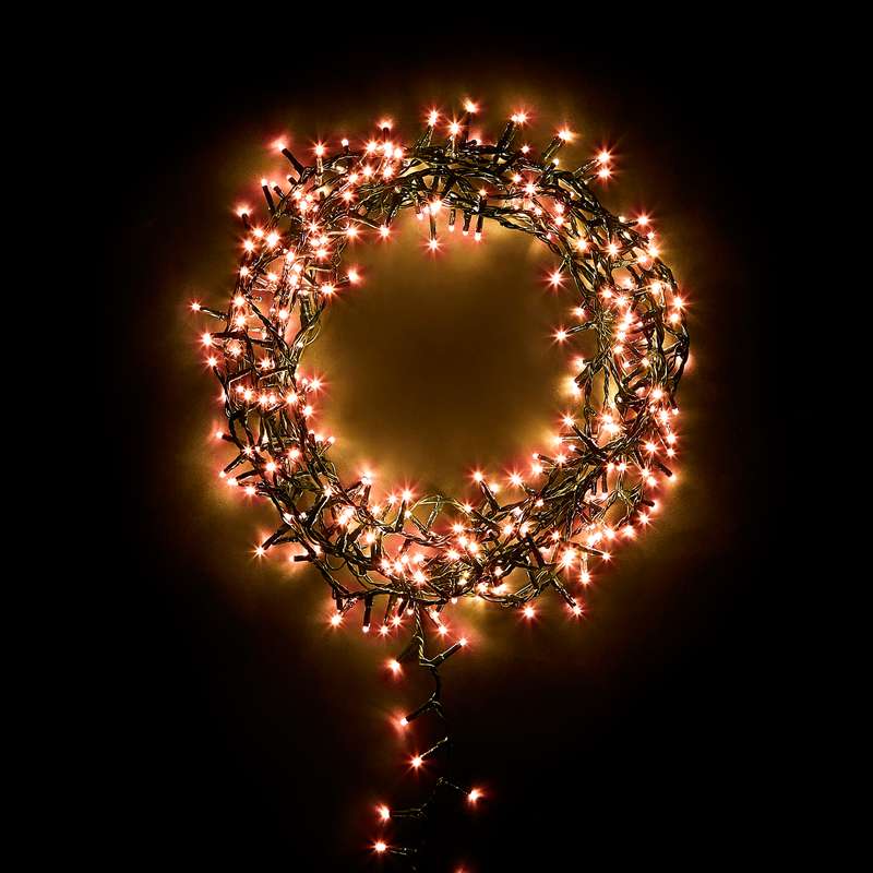 Compact Cluster Lights with 500 LEDs - Copper Glow