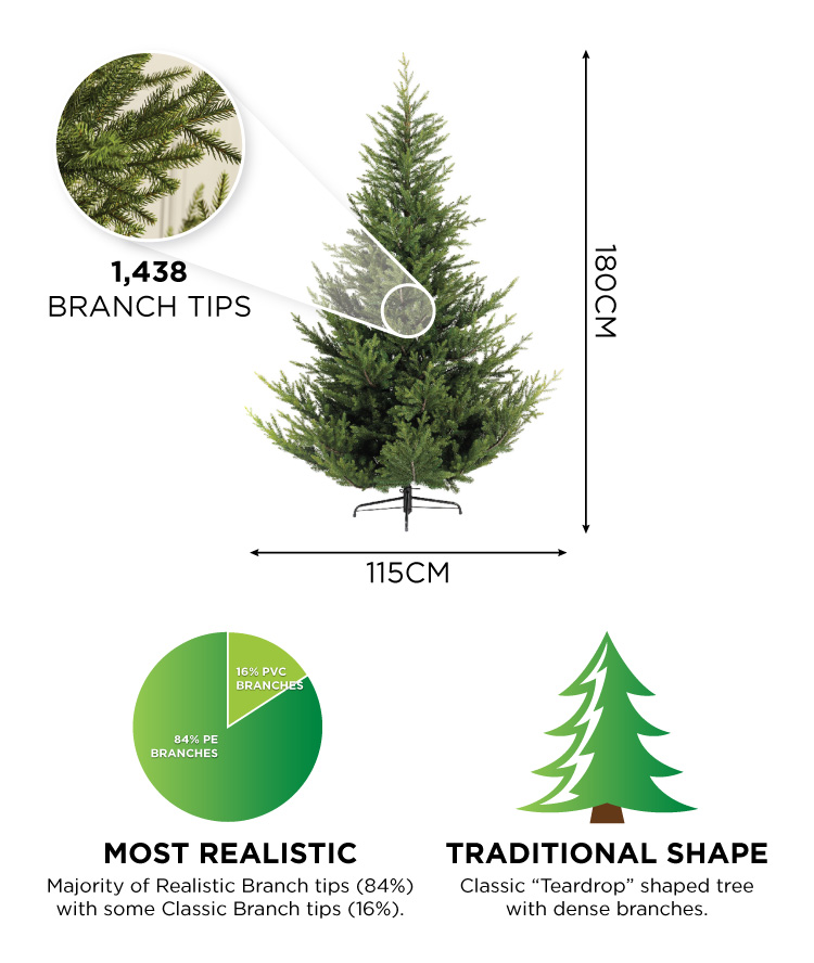 Englemanns Spruce 6ft Artificial Christmas Tree