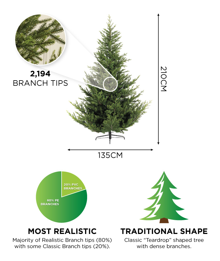 Englemanns Spruce 7ft Artificial Christmas Tree