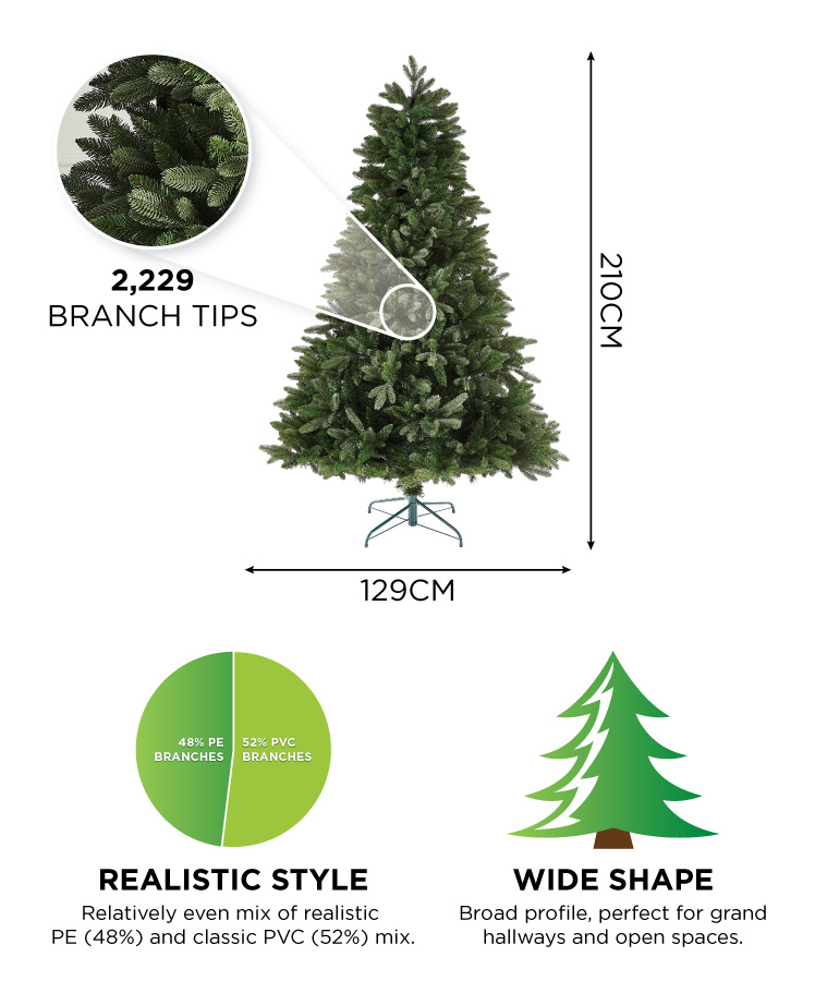 Michigan Fir 7ft Artificial Christmas Tree