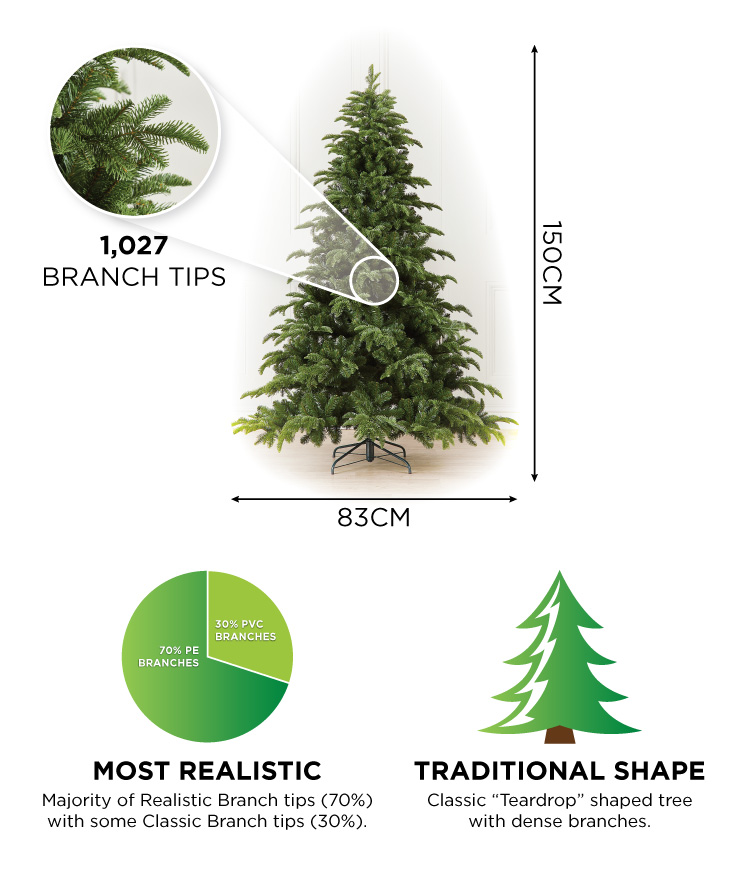 Noble Pine 5ft Artificial Christmas Tree