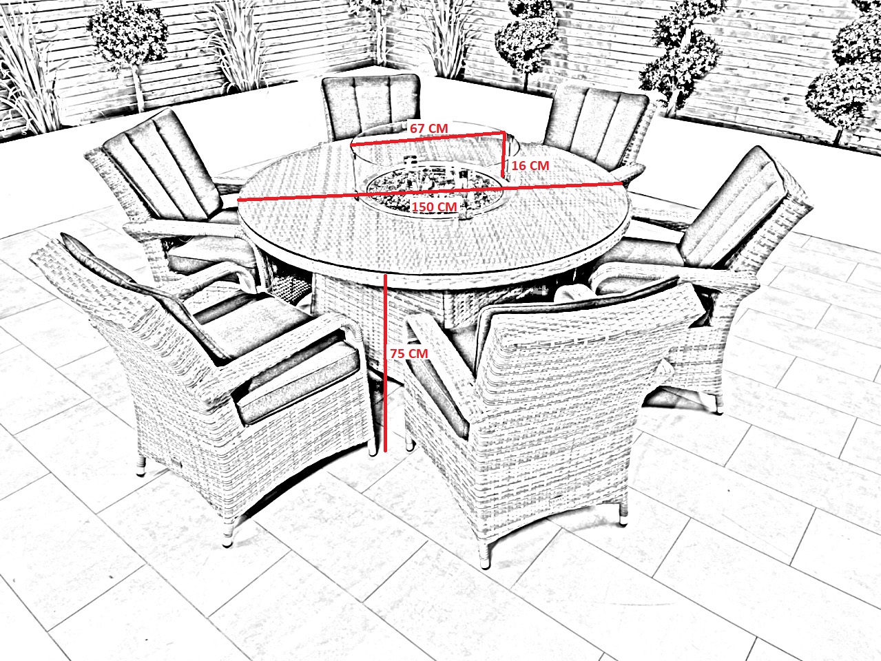 Seater Round Table Size Seater How Big Should A Round Table Be To