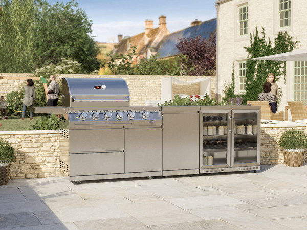 Whistler Grills - Blockley 4 Burner Pre-Built Outdoor Kitchen