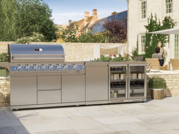 Whistler Grills - Blockley 6 Burner Pre-Built Outdoor Kitchen