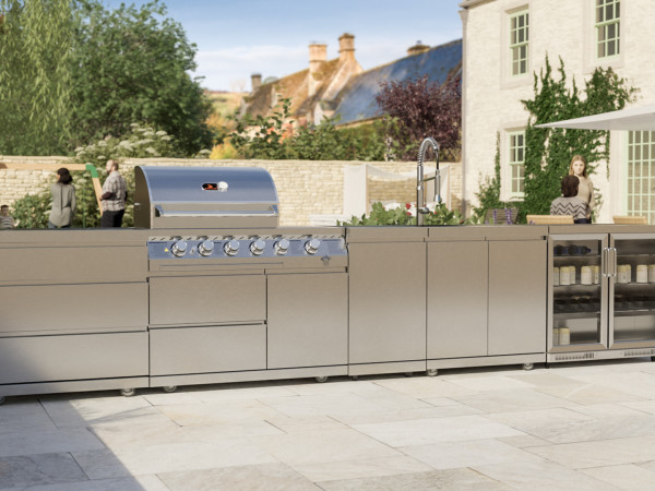 Whistler Grills - Lechlade 4 Burner Pre-built Outdoor Kitchen