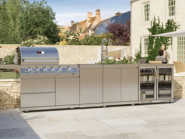Whistler Grills - Oaksey 4 Burner Pre-Built Outdoor Kitchen