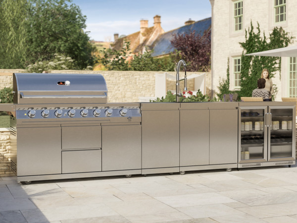 Whistler Grills - Oaksey 6 Burner Pre-Built Outdoor Kitchen