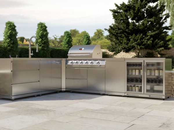 Whistler Grills - Stroud 4 Burner Pre-Built Outdoor Kitchen