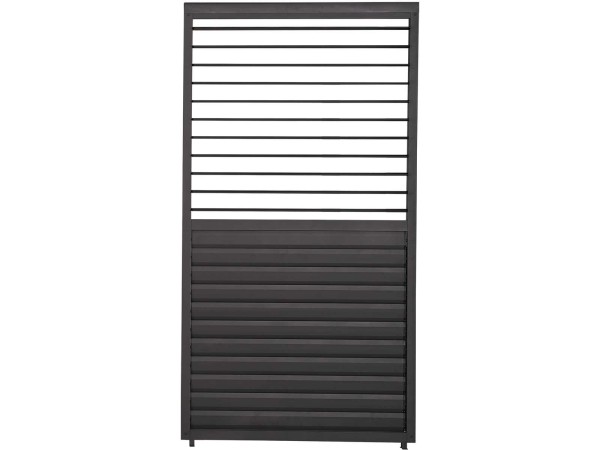 Nova - Titan 1m Aluminium Side Wall With Adjustable Louvres for 3m Titan Pergola - Grey