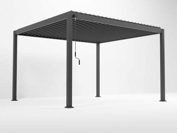 Nova - Titan 4m x 3.6m Aluminium Pergola - Grey - LOW STOCK