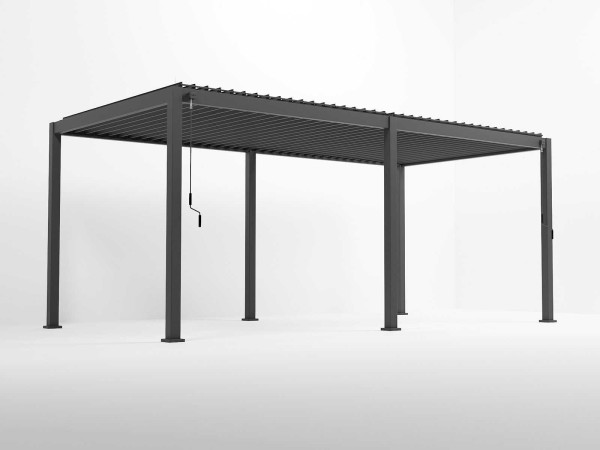 Nova - Titan 6m x 3.6m Aluminium Pergola - Grey