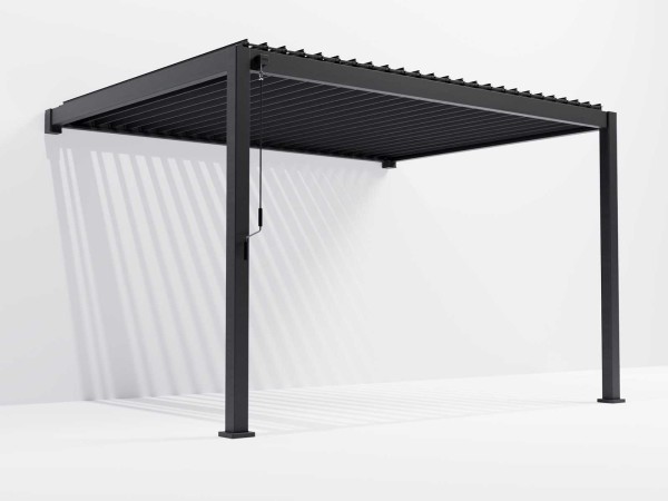 Nova - Titan 4m x 3m Wall Mounted Pergola - Grey