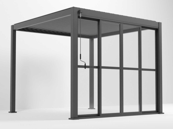 Nova - Titan Clear Sliding Doors for 3m Side - Grey