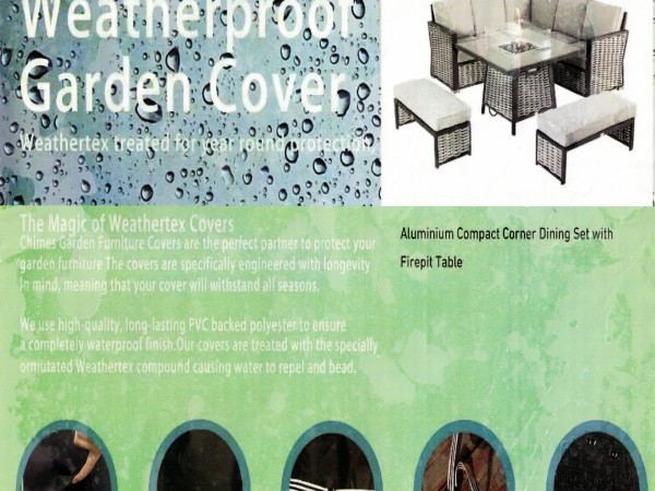 Cover Pack for Chimes Monaco Compact Corner Firepit Set