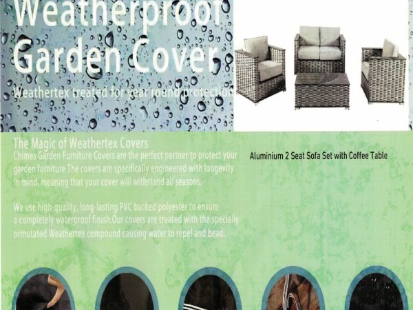 Cover Pack for Chimes Monaco Aluminium 2 Seat Sofa Set