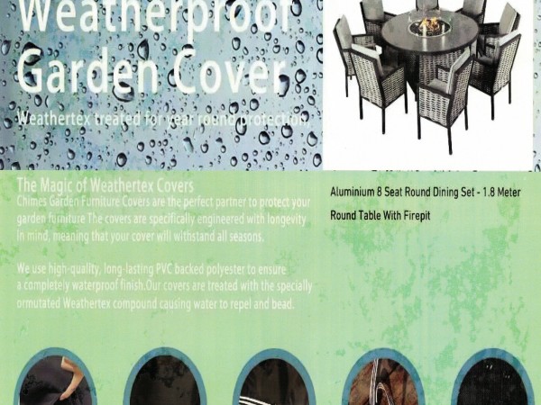 Cover Pack for Chimes Monaco 8 Seat Round Dining Set FP/STD