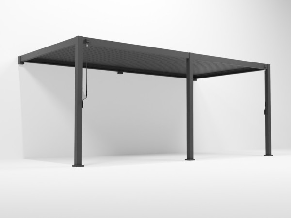 Nova - Titan 6m x 3m Wall Mounted Pergola - Grey
