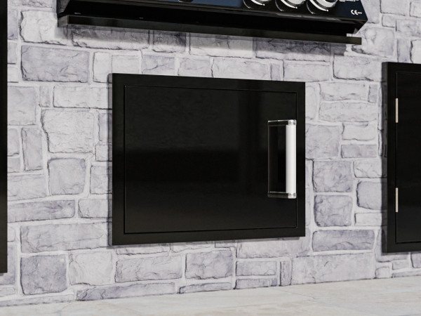 Whistler Grills - Burford Built-In Horizontal Single Door - Black