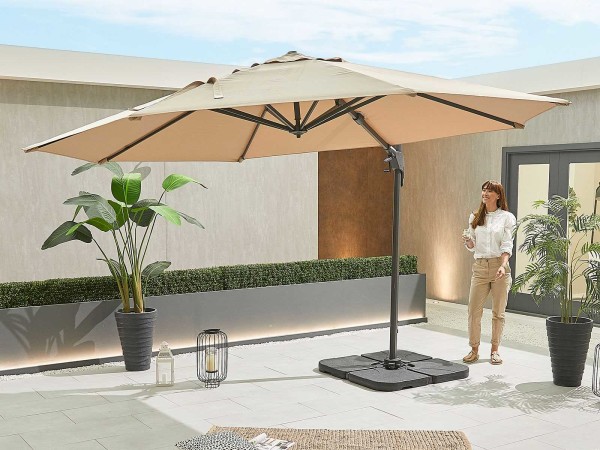 Nova - Genesis 3.5m Round Cantilever Parasol - Beige