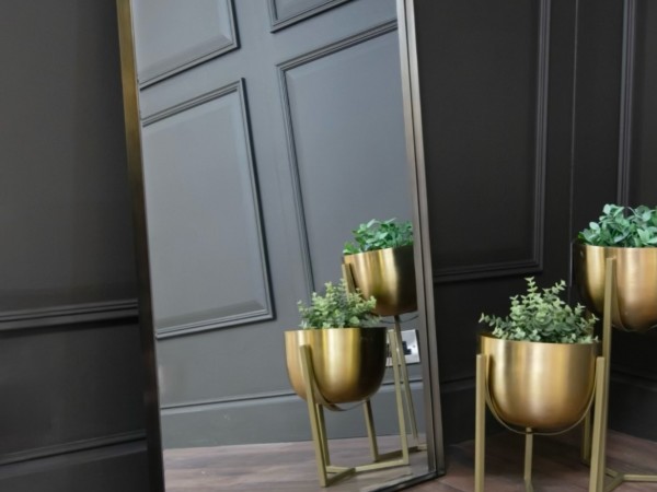 Brass Rectangle Mirror