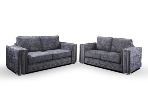 Chimes - Baxter 3 + 2 Seat Sofa Set - Grey